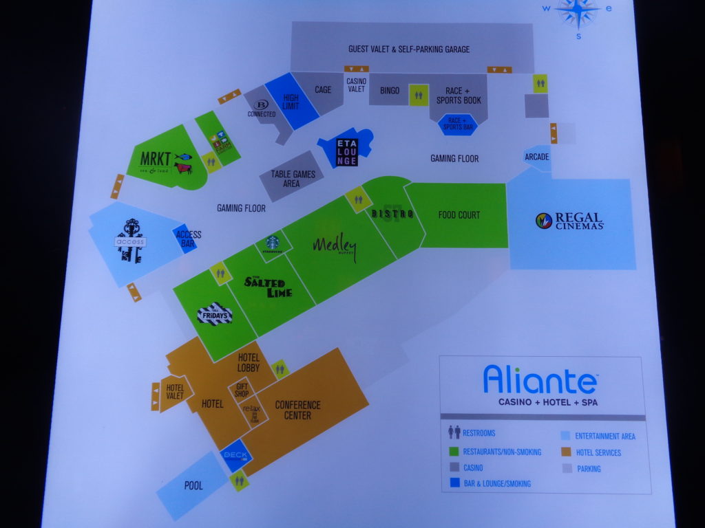 map of aliante casino