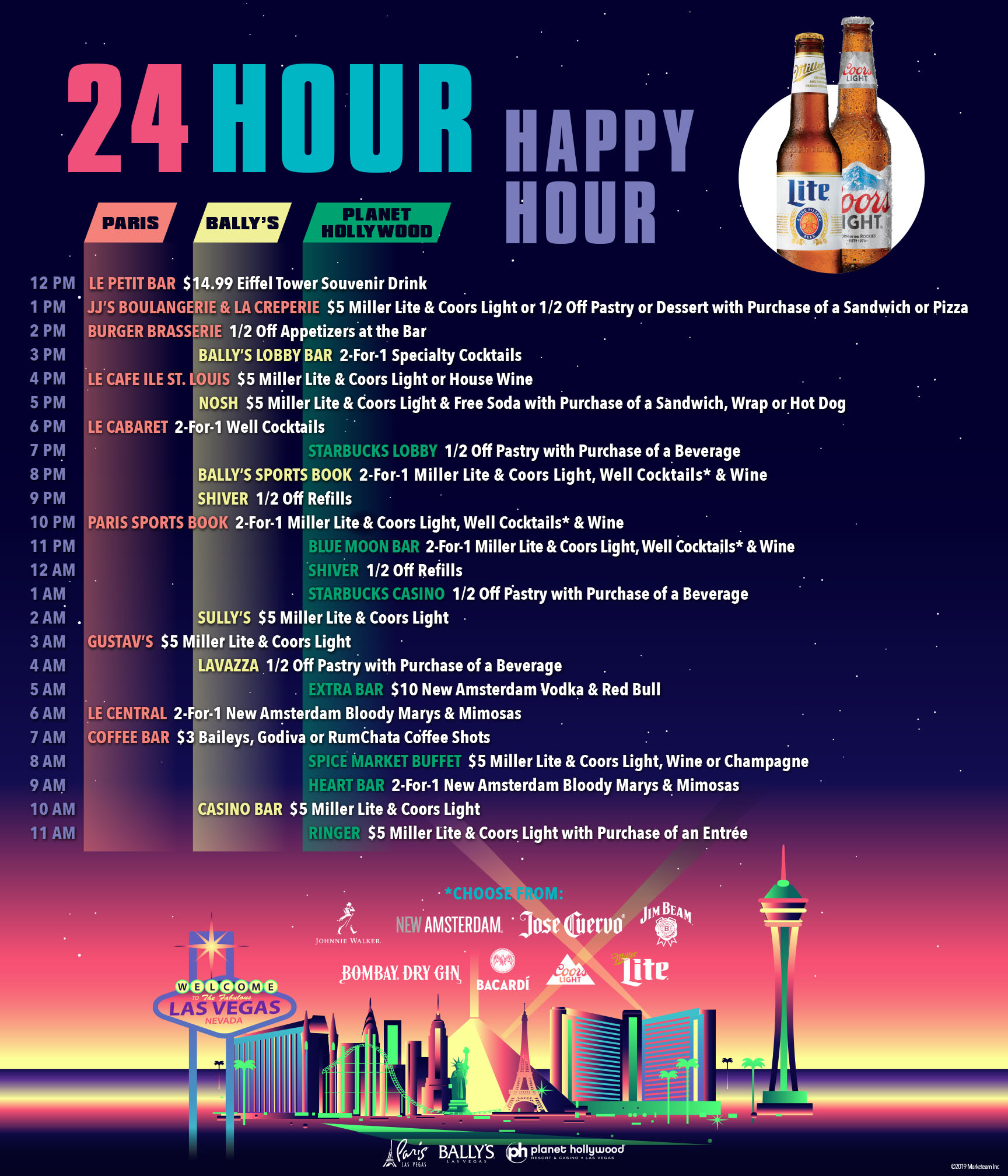 24 Hour Happy Hour on the Las Vegas Strip VegasChanges