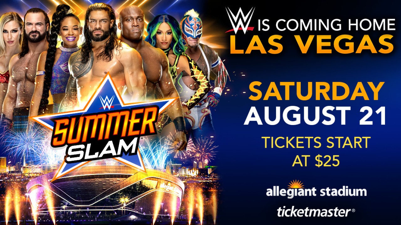 WWE SummerSlam 2021 to take place at Allegiant Stadium in ...