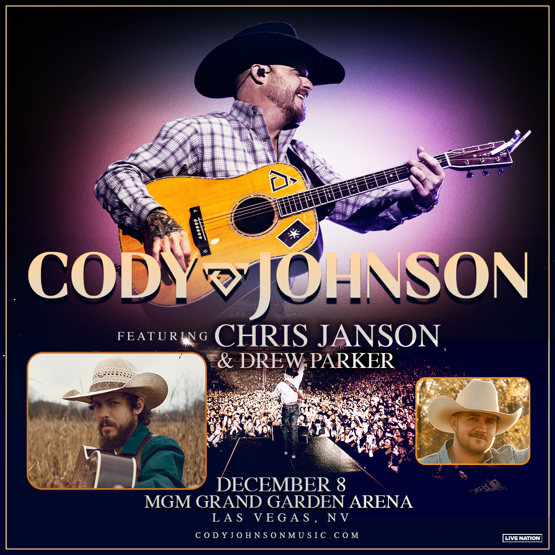 Cody Johnson to perform at MGM Grand Garden Arena during NFR VegasChanges