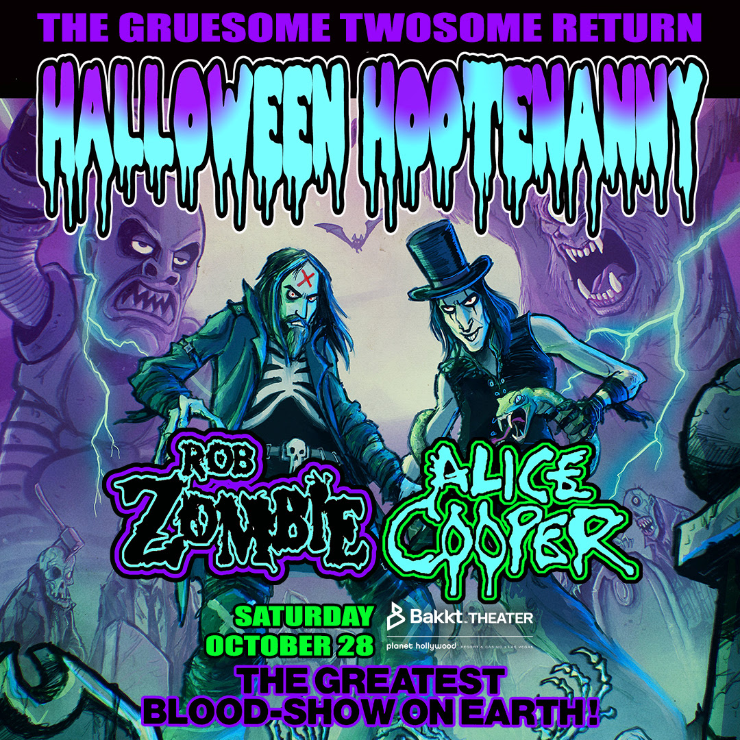 Rob Zombie & Alice Cooper Unite for Halloween Weekend Show in Las Vegas